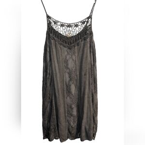Grey Anthropologie distressed sundress/cover-up